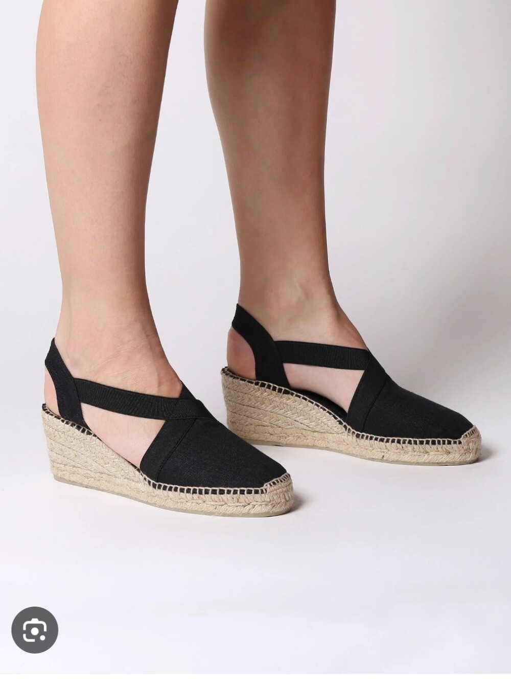 Toni Ponz Verona 36 Womens Black Espadrille Wedge Sandals